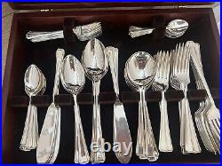 LA REGENCE Design Chinacraft London Silver Service 92 Piece Canteen of Cutlery