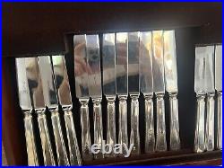 LA REGENCE Design Chinacraft London Silver Service 92 Piece Canteen of Cutlery