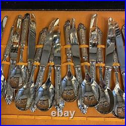 LBL Italy Vintage Silver Plated Cutlery Set of 51 Pieces B132