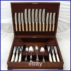 LOIUS XVI By PEARCE & SONS LEICESTER Silver Service 52 Piece Canteen of Cutlery