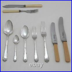 LOIUS XVI By PEARCE & SONS LEICESTER Silver Service 52 Piece Canteen of Cutlery