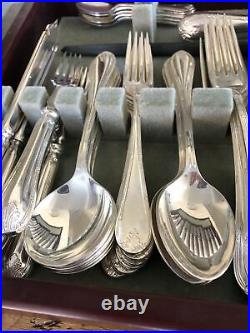 LOUIS XVI Design 101 Piece MAPPIN & WEBB London Silver ServiceCanteen of Cutlery