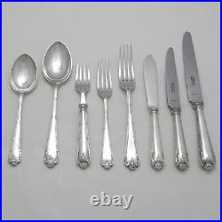 LOUIS XVI Design GARRARD & CO London Silver Service 48 Piece Canteen Cutlery Set