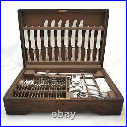 LOUIS XVI Design MAPPIN & WEBB Silver Service 49 Piece Canteen of Cutlery Set