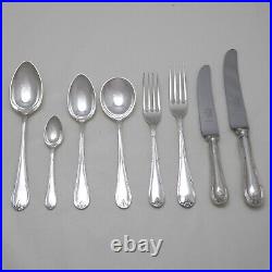 LOUIS XVI Design MAPPIN & WEBB Silver Service 49 Piece Canteen of Cutlery Set