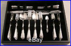 LOUIS XVI Design ROBERTS & BELK Silver Service 69 Piece Canteen of Cutlery