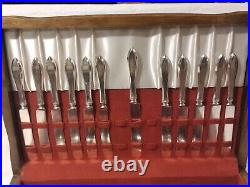 LUFBERRY 1915 Silverplate Flateware Svcs for 12 45 Pcs. No Monogram Silver Plate