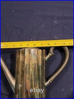 LUNT Silver Plate 5 Piece Set Coffee Pot, Tea Pot, Creamer, 2 Sugars 100-E