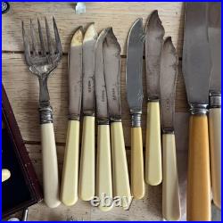 Large Job Lot of Vintage Silver Plate/stainless Steel Cutlery over 100 pieces