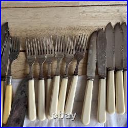 Large Job Lot of Vintage Silver Plate/stainless Steel Cutlery over 100 pieces