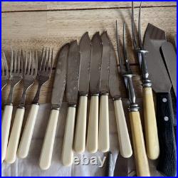 Large Job Lot of Vintage Silver Plate/stainless Steel Cutlery over 100 pieces