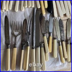 Large Job Lot of Vintage Silver Plate/stainless Steel Cutlery over 100 pieces