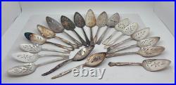 Large Lot of 19 Assorted Used Silverplate Pie Servers Lot#300