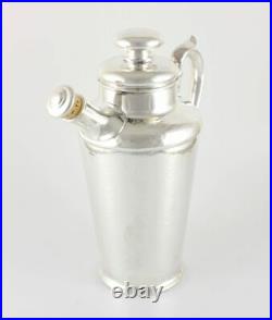 Large Silver Plate Hammered Mappin & Webb Jug Cocktail Shaker. Art Deco 1920's