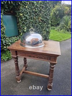 Large Silver Plated Antique Food Cloche