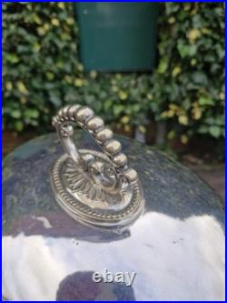 Large Silver Plated Antique Food Cloche
