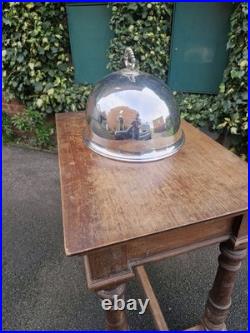 Large Silver Plated Antique Food Cloche