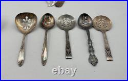 Lot of 14 Assorted Used Silverplate Tomato & Bon Bon Servers Lot#130