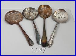 Lot of 15 Assorted Used Silverplate Tomato Servers Lot#169