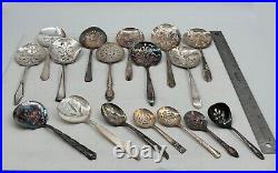 Lot of 17 Assorted Used Silverplate Tomato & Bon Bon Servers Lot#184