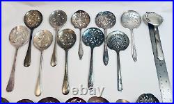 Lot of 18 Assorted Used Silverplate Tomato Servers Lot#201