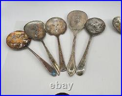 Lot of 20 Assorted Used Silverplate Tomato Servers- Lot#39