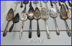 Lot of 25 Assorted Used Silverplate Pie Servers Lot#146