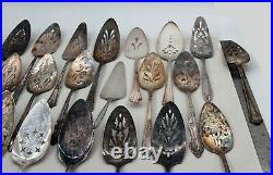 Lot of 25 Assorted Used Silverplate Pie Servers Lot#3