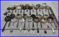 Lot of 30 Assorted Used Silverplate Tomato & Bon Bon Servers Lot#123