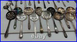Lot of 30 Assorted Used Silverplate Tomato & Bon Bon Servers Lot#123