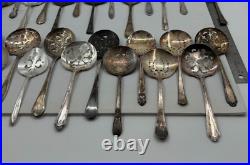 Lot of 30 Assorted Used Silverplate Tomato & Bon Bon Servers Lot#123