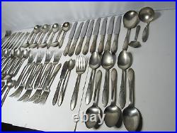 Lot of 69 Piece Vintage King Edward National Silver Plate Demitasse Flatware Set