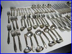 Lot of 69 Piece Vintage King Edward National Silver Plate Demitasse Flatware Set