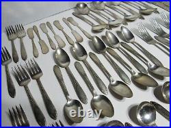 Lot of 69 Piece Vintage King Edward National Silver Plate Demitasse Flatware Set