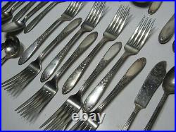 Lot of 69 Piece Vintage King Edward National Silver Plate Demitasse Flatware Set