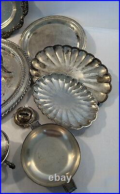 Lot of Antique Vintage Silver Plated Victorian and Misc Serving Pieces