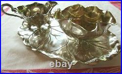 Lovely Jugendstil Stamped Wmf Silver Plated Coffee Set 3 Pieces Circa 1900