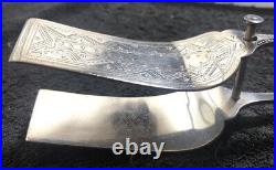 Lovely Large Victorian Silver Plated Serving Tongs