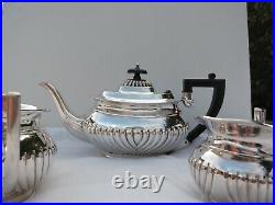 Lovely Vintage Queen Anne Silver Plate Tea Set 3 Piece