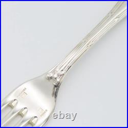 M02-k001 Beautiful Christofle Rubans Silver Plate 5-piece Fork Set