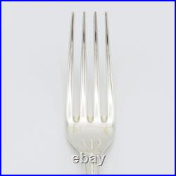 M02-k001 Beautiful Christofle Rubans Silver Plate 5-piece Fork Set