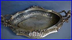 MAGNIFICENT PIECE OF 19th C FRENCH SILVER PLATE CENTER PIECE JARDINIERE