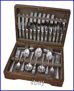 MAPPIN & WEBB Cutlery ATHENIAN Pattern 46 Piece Canteen for 6