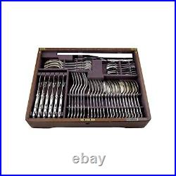 MAPPIN & WEBB Cutlery RUSSELL Pattern 58 Piece Canteen for 6