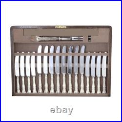 MAPPIN & WEBB Cutlery RUSSELL Pattern 78 Piece Canteen for 8