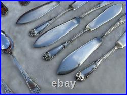 MAPPIN & WEBB Sheffield Silver Plate Cutlery 46 Pieces LA REGENCE
