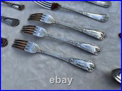 MAPPIN & WEBB Sheffield Silver Plate Cutlery 46 Pieces LA REGENCE