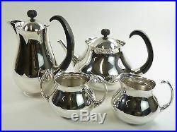 MAPPIN & WEBB Silver Plate Eric CLEMENTS Pattern 4 Piece Tea Set