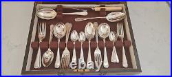MAPPIN & WEBB Vintage Cutlery 51 Piece Canteen 6 Place Settings Silver Plated