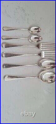 MAPPIN & WEBB Vintage Cutlery 51 Piece Canteen 6 Place Settings Silver Plated